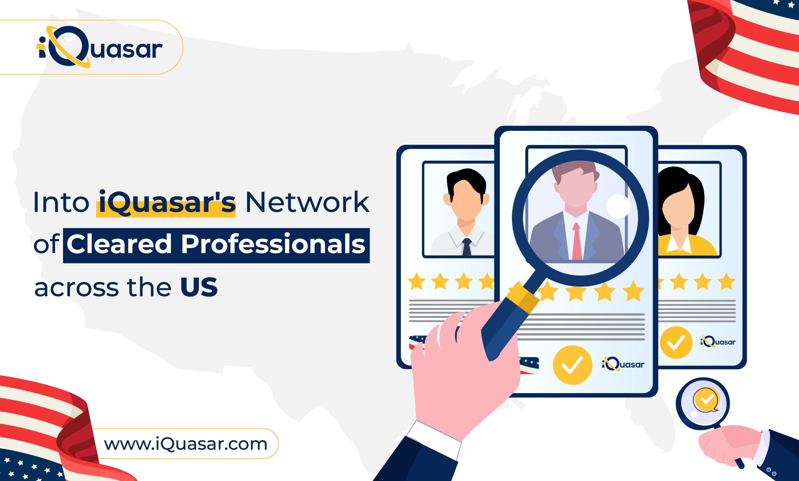 iQuasar's Network of Cleared Professionals across the US | iQuasar LLC