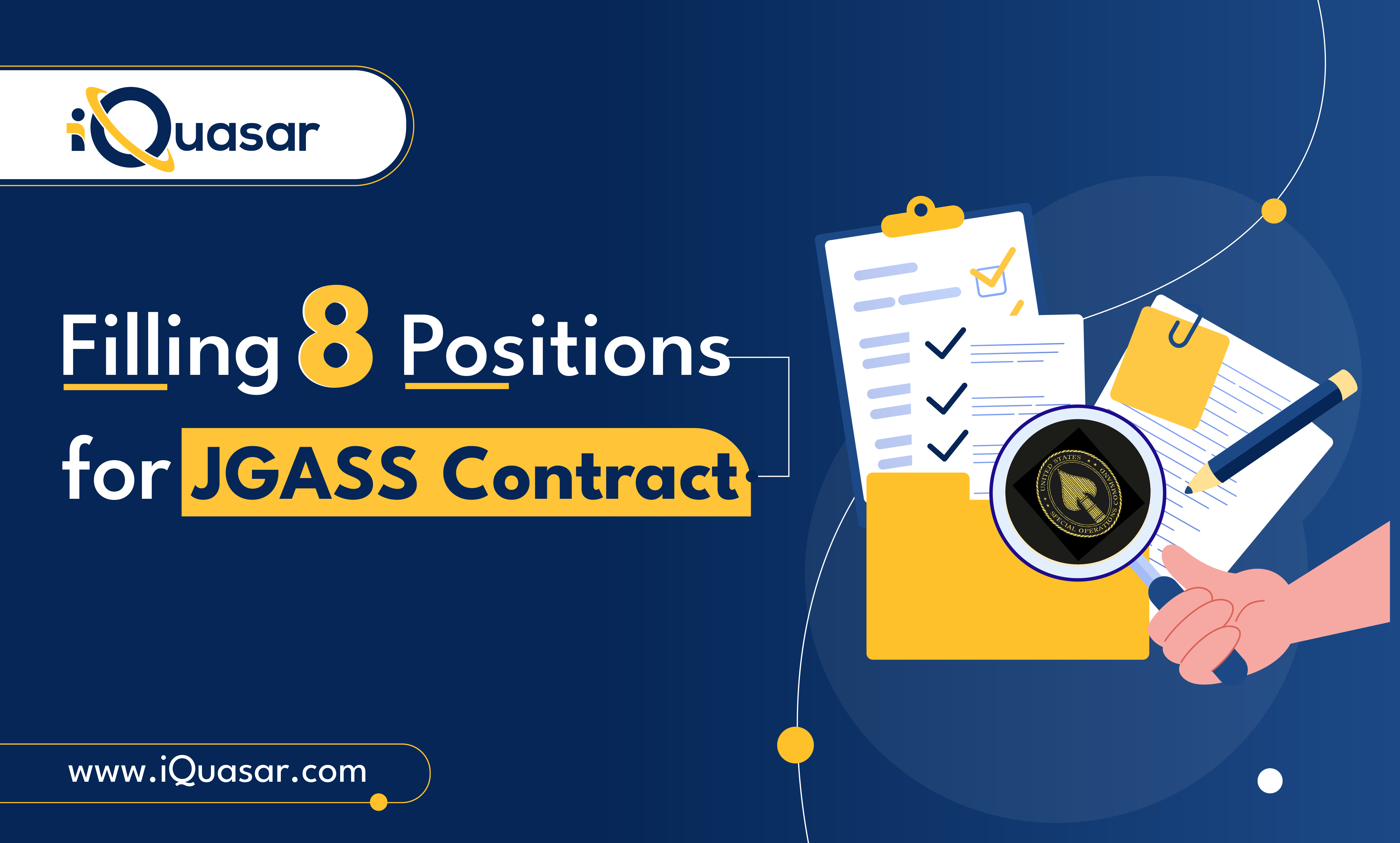 How iQuasar filled 8 positions for JGASS Contract