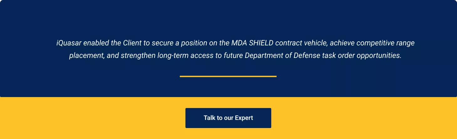 Contract Vehicle Award and Future Growth Enablement