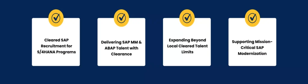 Cleared SAP Recruitment for S/4HANA Programs