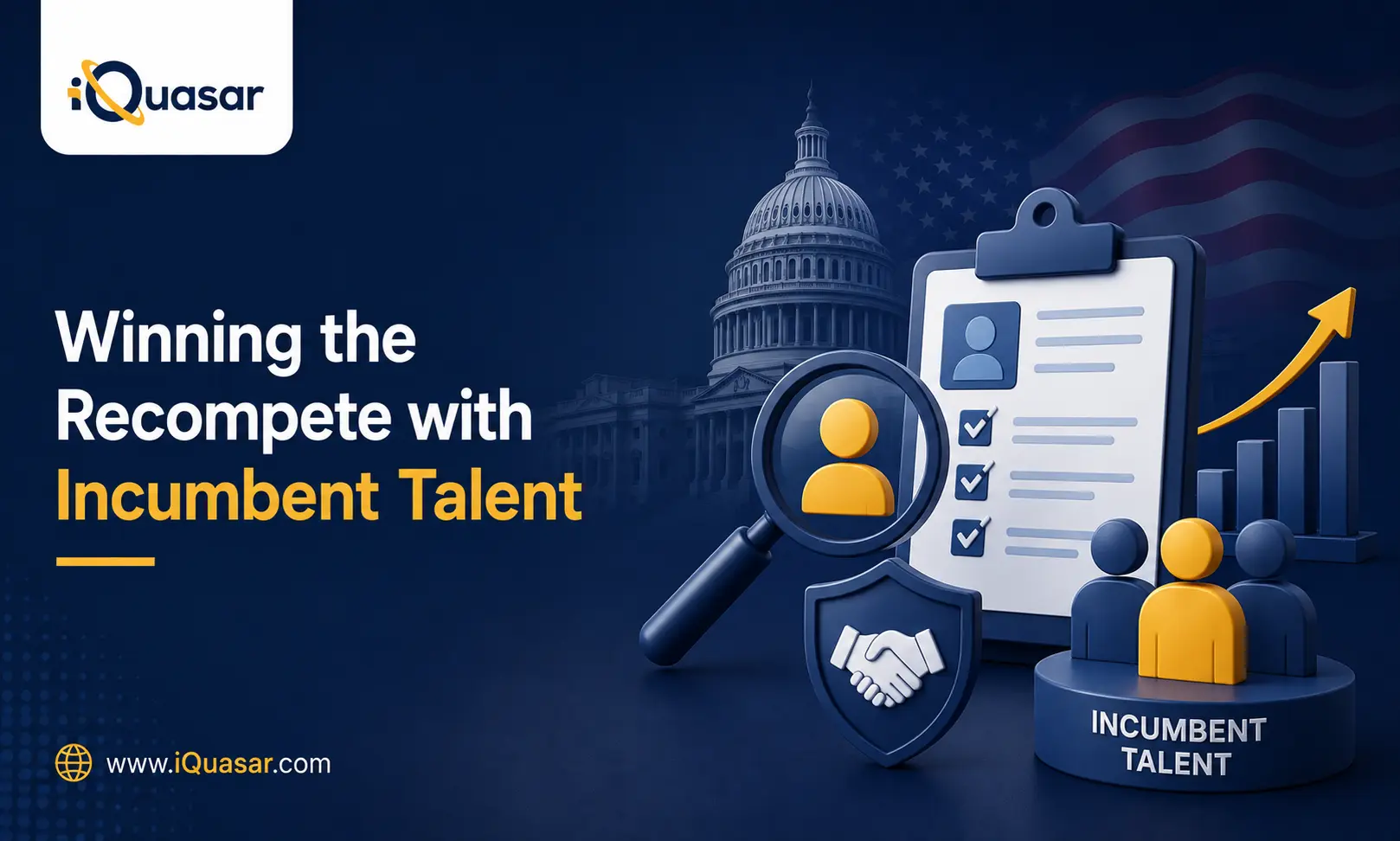 How iQuasar Helped a Federal Systems Integrator Build an Incumbent Talent Pipeline for a Civilian Agency Recompete